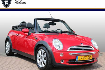 MINI Cabrio 1.6 Cooper Chili Leer Elec.dak Stoelverwarming 16" PDC 116pk